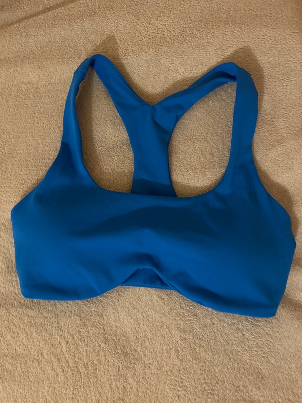 Blue Racerback Sports Bra